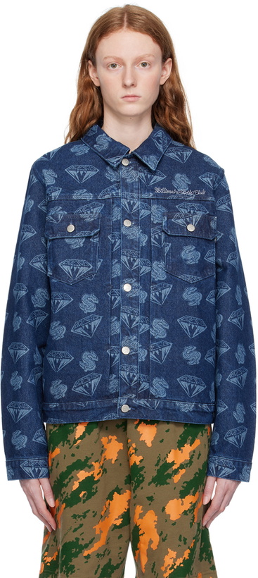 Photo: Billionaire Boys Club Navy Printed Denim Jacket