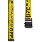 Off-White - 3.5cm Yellow Industrial Canvas Belt - Men - Yellow