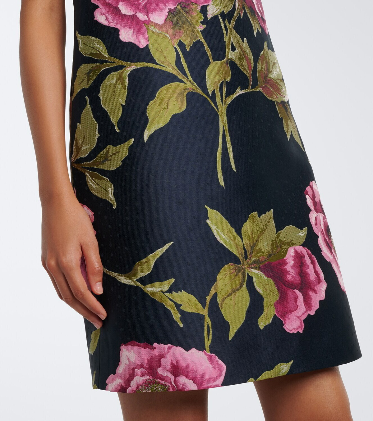 Carolina Herrera Floral jacquard shift dress