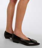 Roger Vivier Pointy leather ballet flats