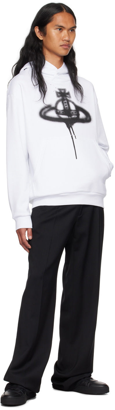 Vivienne Westwood White Spray Orb Hoodie