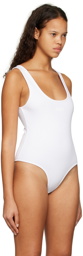 GCDS White Scoop Neck Bodysuit