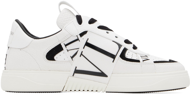 Photo: Valentino Garavani White & Black 'VL7N' Sneakers