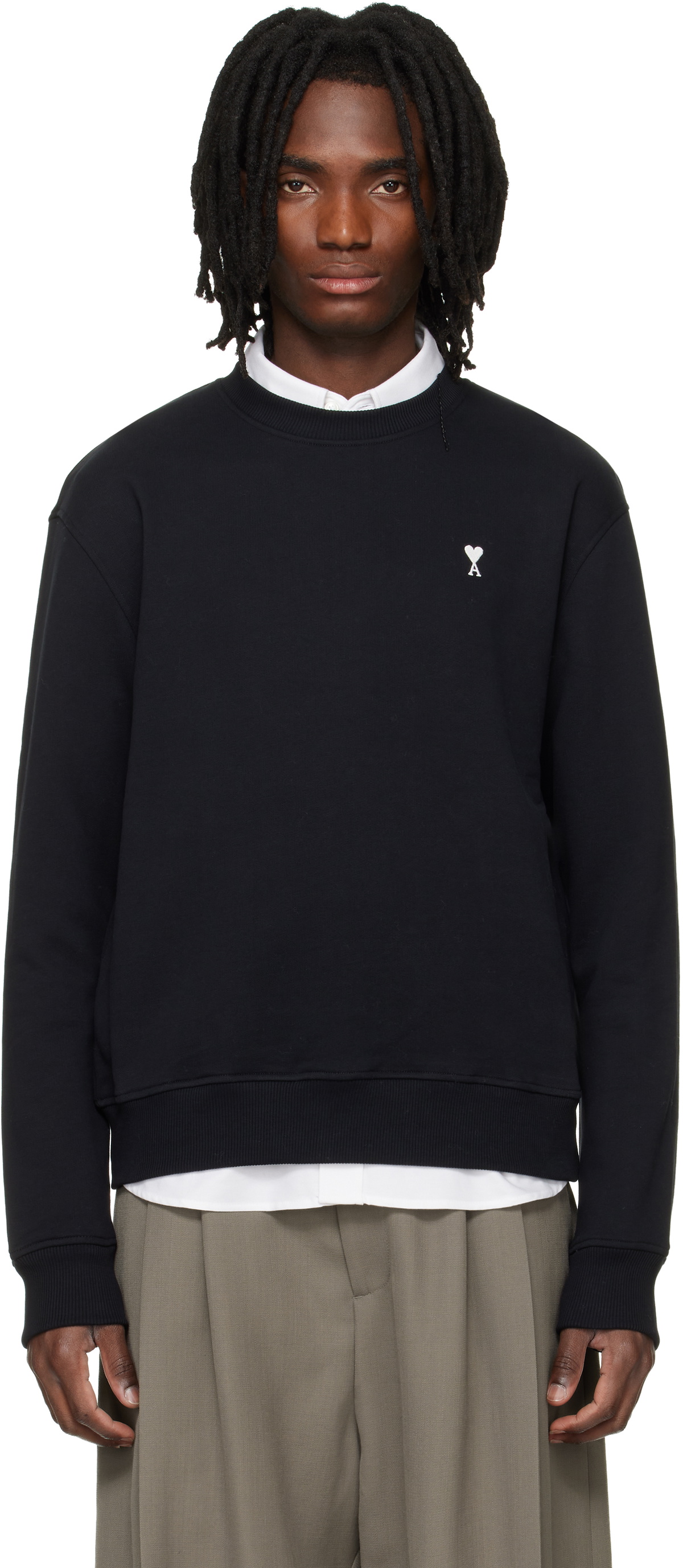 トップス AMI DE COEUR SWEATSHIRT Black Red Ami De Coeur Sweatshirt | AMI PARIS