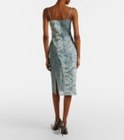 Acne Studios Paneled cotton-blend lace midi dress