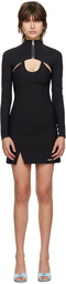 Coperni Black Hybrid Minidress