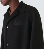Gucci Gucci Script wool and cashmere coat
