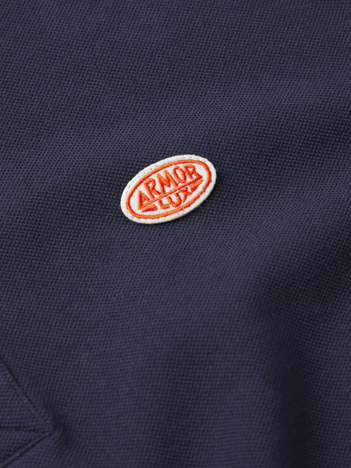 Armor Lux - Logo-Appliquéd Cotton-Piqué Polo Shirt - Blue Armor Lux
