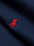 POLO RALPH LAUREN - Logo-Embroidered Cotton-Jersey T-Shirt - Blue