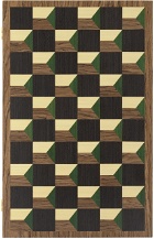 L'OBJET Brown Matis Backgammon Set