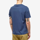 Maison Kitsuné Men's Handwriting Regular T-Shirt in Blue Denim