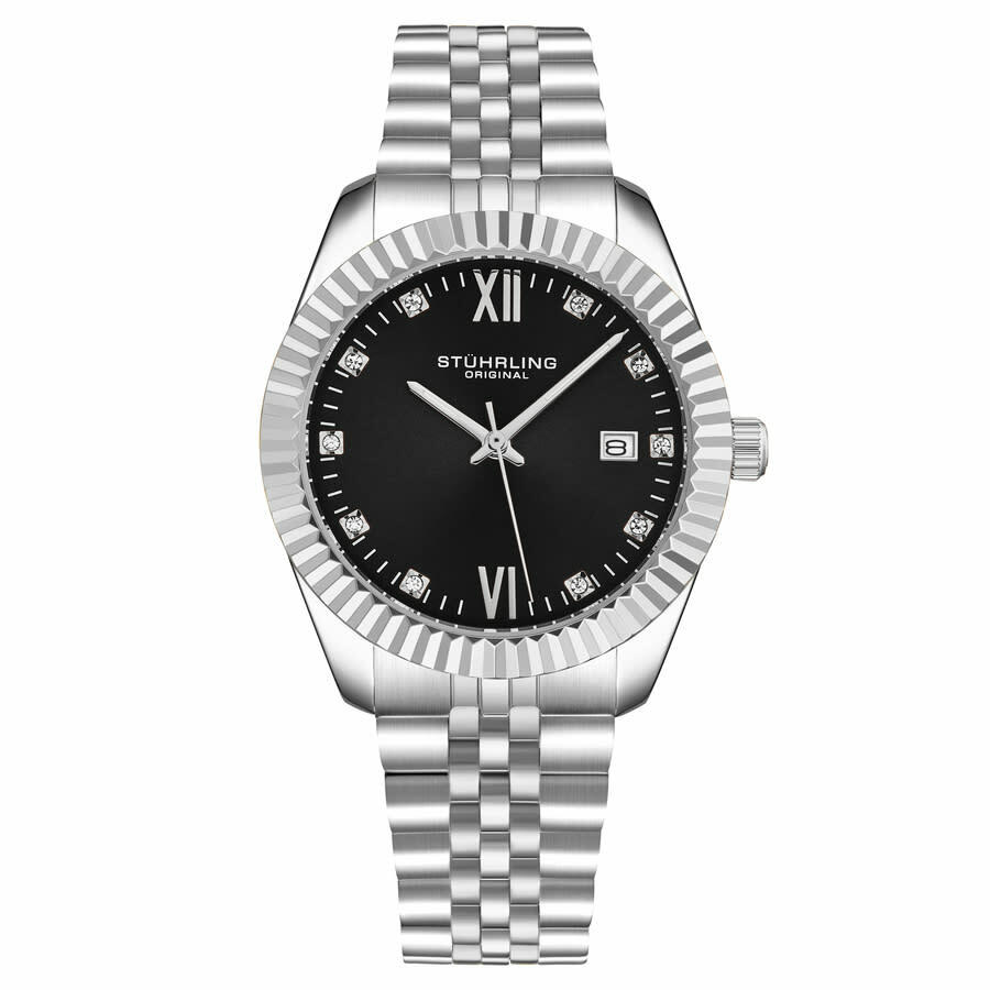 Stuhrling Original Symphony Quartz Black Dial Ladies Watch M17178