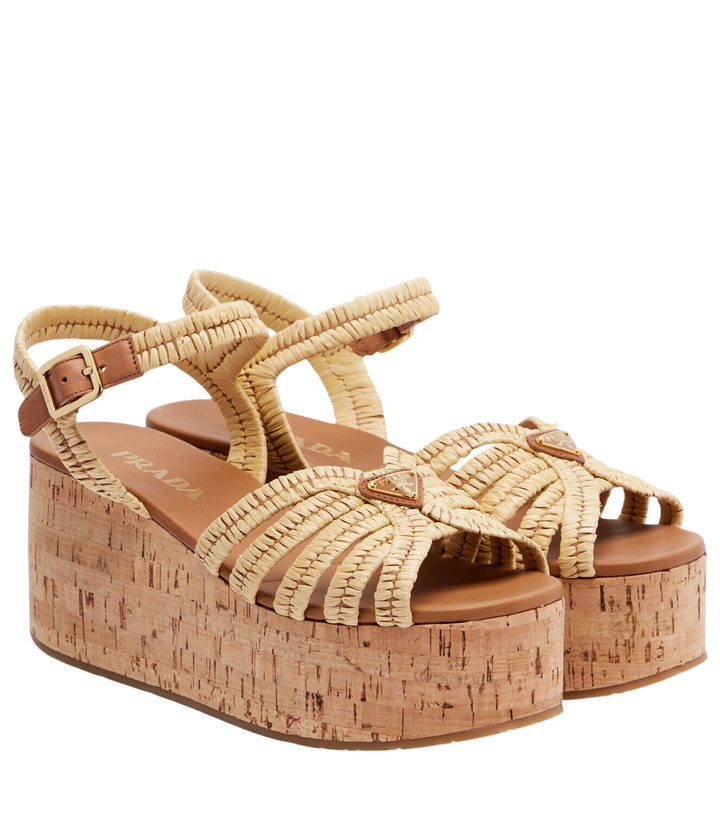 Photo: Prada Crochet wedge sandals