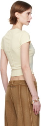 Eckhaus Latta Off-White Lapped Baby T-shirt