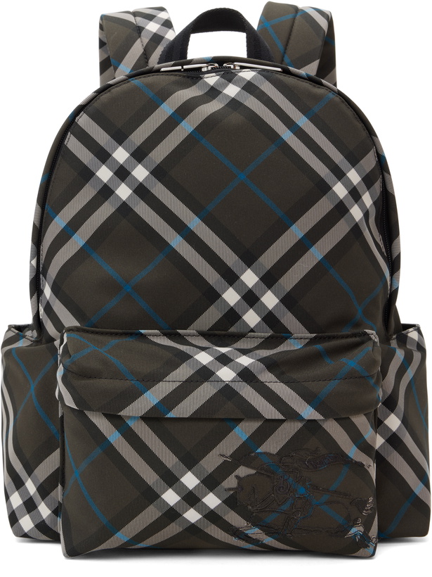 Photo: Burberry Gray Check Backpack