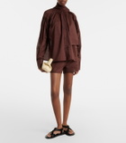 Plan C Cotton organza shorts