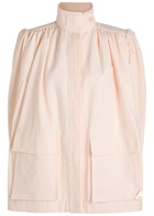 Chloe Pleated Canvas Jacket Pink