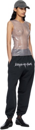 Liza Keane Black 'Tears of Eros' Sweatpants