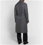 Paul Stuart - Piped Puppytooth Cashmere Robe - Blue