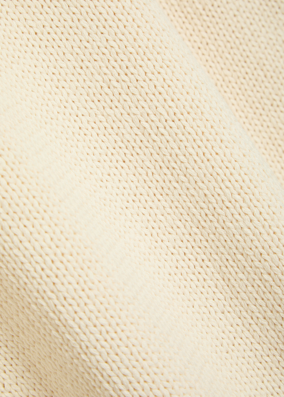 Reformation Cove Cotton-knit Jumper Beige