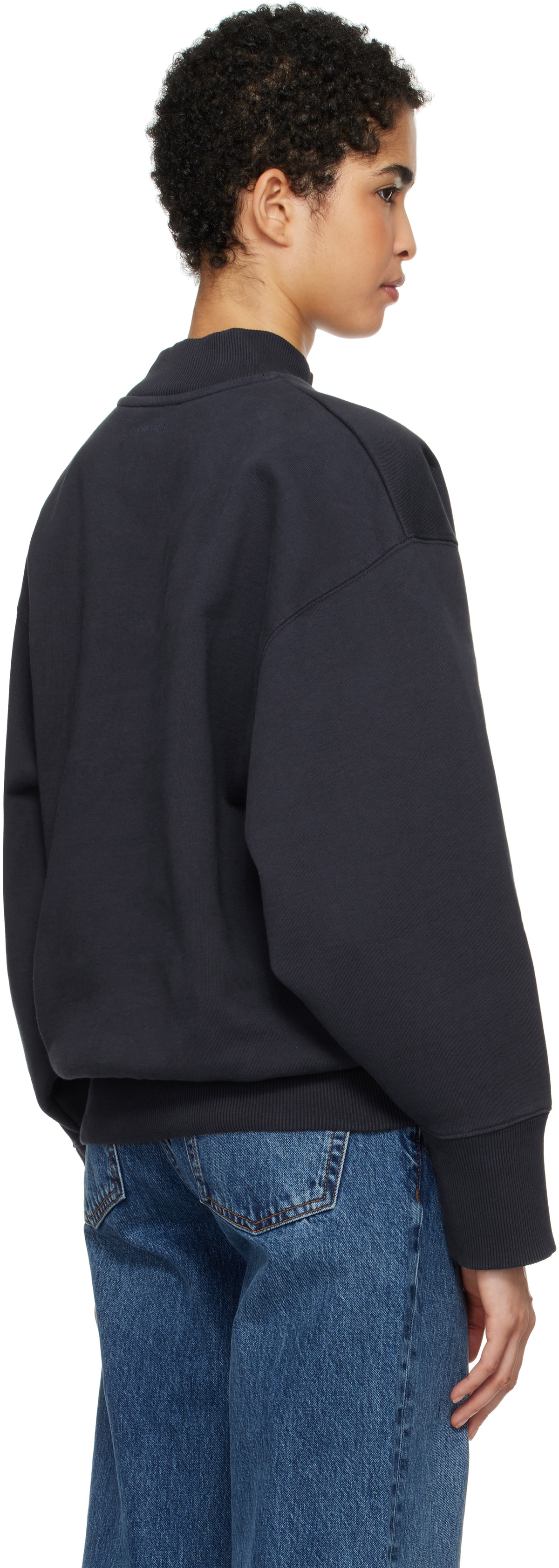 ANINE BING Navy Bradie 'Bing' Sweatshirt ANINE BING