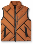 Zegna - Panelled Quilted Shell Down Gilet - Orange