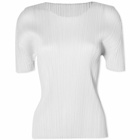Pleats Please Issey Miyake Women's Basics Pleats T-Shirt in Grey