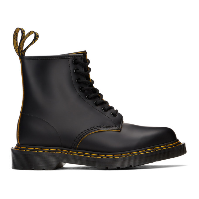 Photo: Dr. Martens Black 1460 Double Stitch Lace-Up Boots