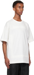 NULLUS White Envelope Slit T-shirt