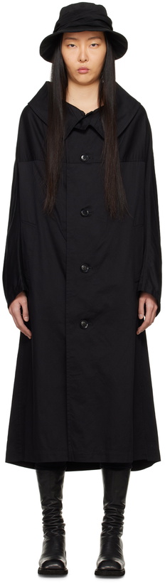 Photo: Y's Black Long Cape Coat