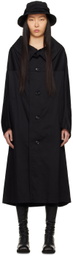 Y's Black Long Cape Coat