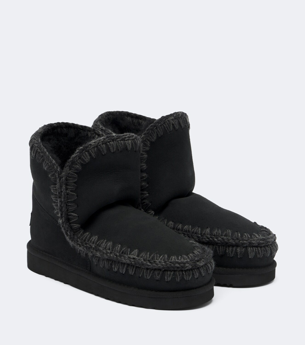 Mou 18 shearling-lined suede ankle boots