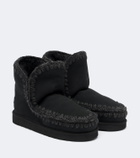 Mou 18 shearling-lined suede ankle boots