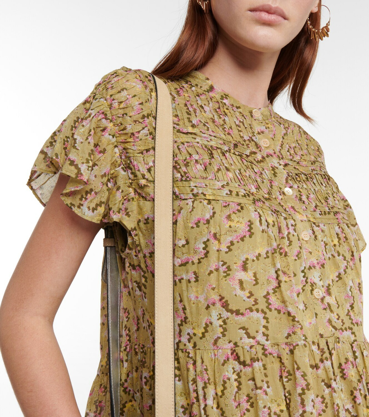 【送料&関税込】Marant Atoile Embroidered Cotton Loane Mini Marant Etoile Slayae embroidered cotton minidress Isabel