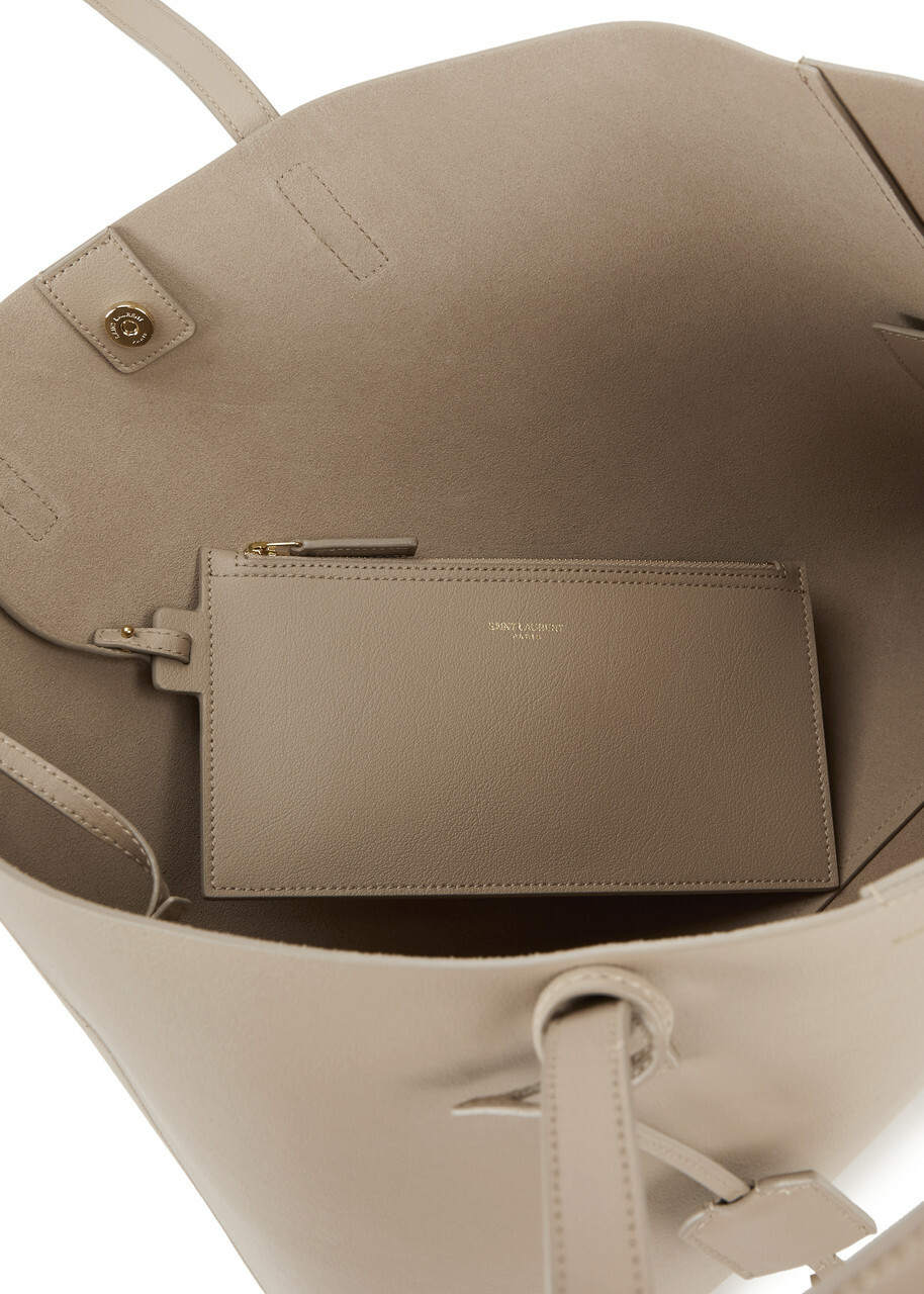 Saint Laurent East West Almond Grained Leather Tote, Tote