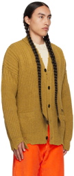 Marni Yellow Distressed Cardigan