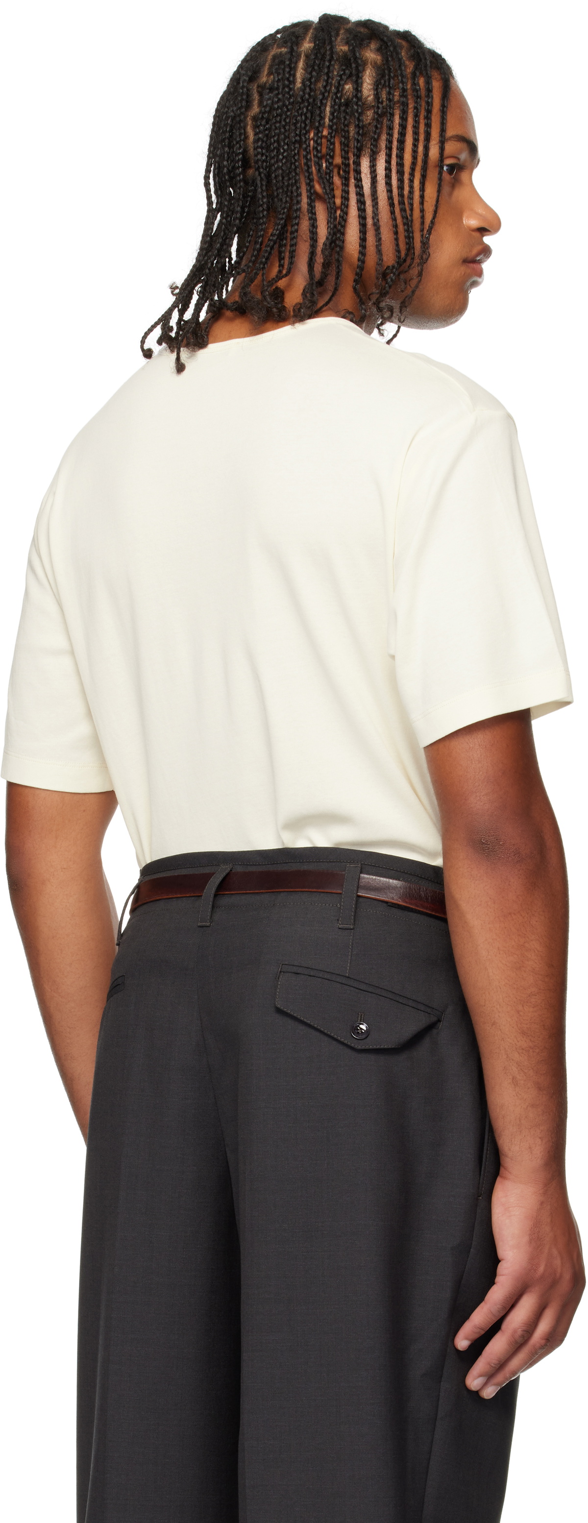 LEMAIRE Off-White Rib T-shirt Lemaire