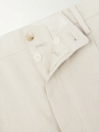 Kaptain Sunshine - Straight-Leg Linen and Silk-Blend Trousers - Neutrals
