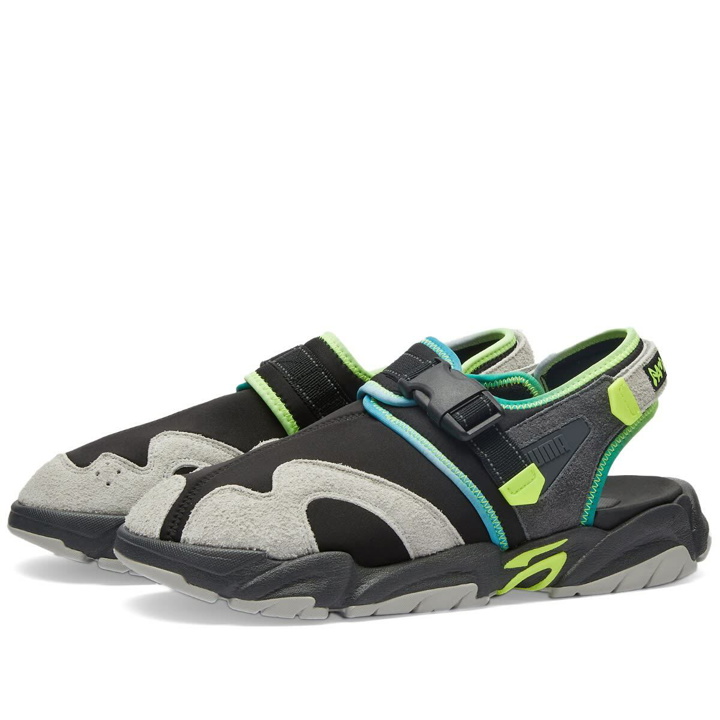 Photo: Puma x P.A.M. TS-01 Sneakers in Black/Lime Squeeze
