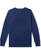 PETER MILLAR - Crown Slim-Fit Pima Cotton-Blend Sweater - Blue