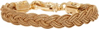 Emanuele Bicocchi Gold Flat Braided Bracelet