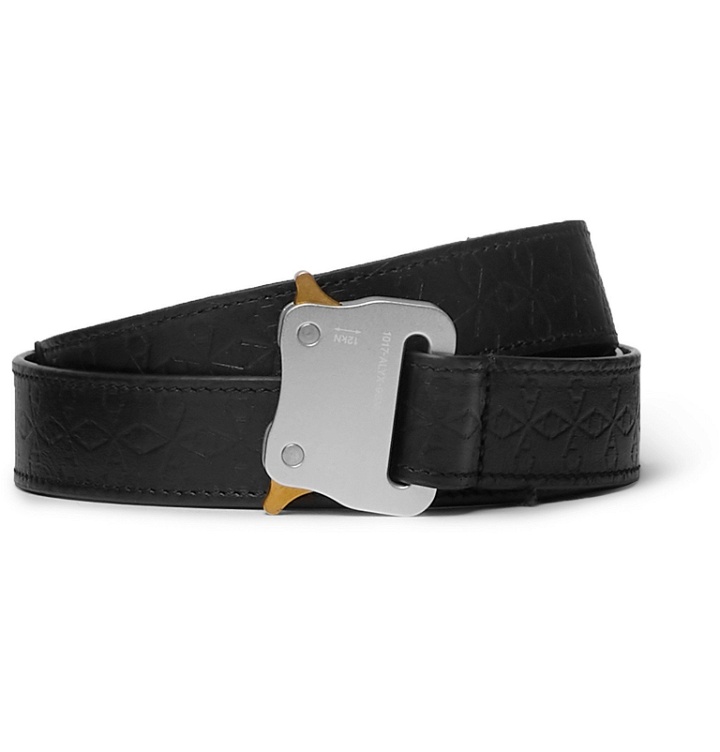 Photo: 1017 ALYX 9SM - 4.5cm Black Embossed Leather Belt - Black