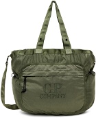 C.P. Company Green Nylon B Crossbody Messenger Bag