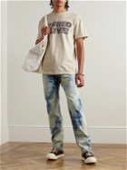 Gallery Dept. - Buried Alive Distressed Printed Cotton-Jersey T-Shirt - Neutrals