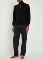 Begg & CO Heriot Half-zip Cashmere Jumper Black