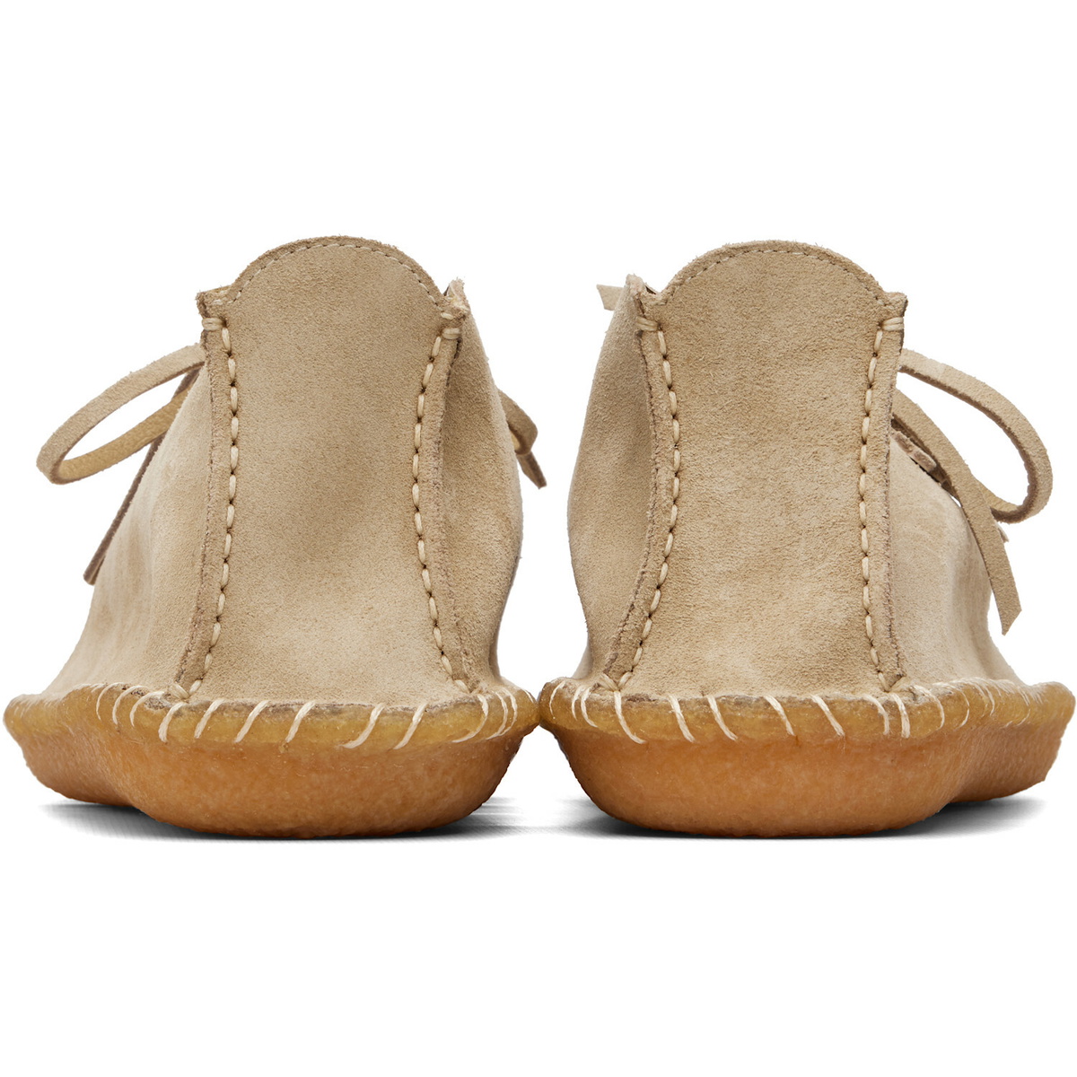 LEMAIRE Beige Reversed Suede Leather Desert Boots