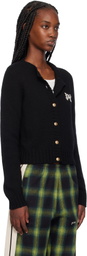 Palm Angels Black Monogram Cardigan