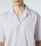 The Row Palone striped cotton shirt