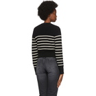 AMI Alexandre Mattiussi Black and White Breton Stripe Sweater