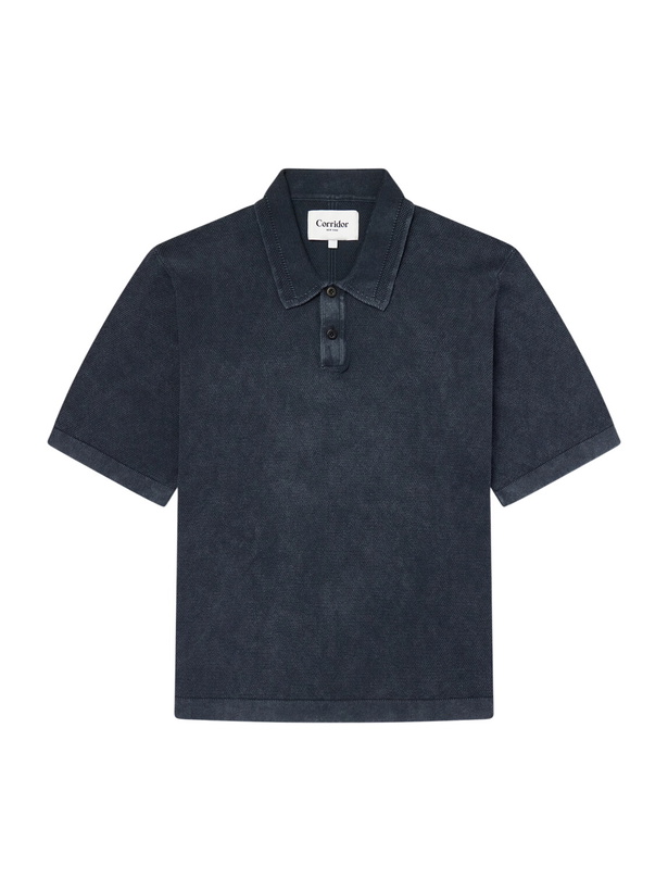 Photo: Corridor - Cotton-Piqué Polo Shirt - Black